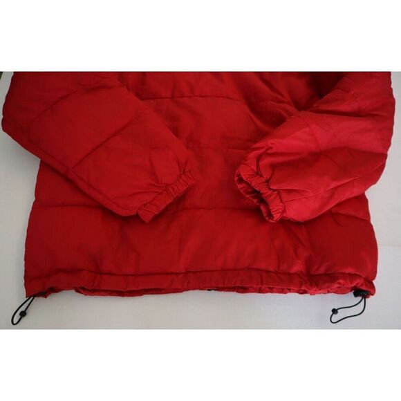 Aéropostale 2123-615 Women's Sz L Red Remixed Down Quilted Hooded Puffer Jacket - Picture 6 of 6